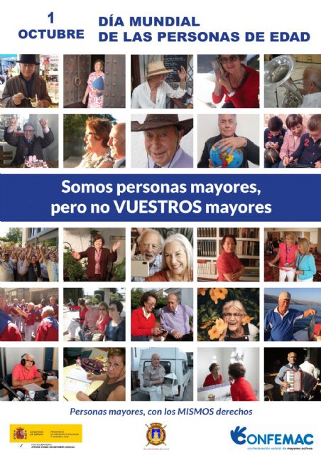 El Ayuntamiento de Lorca conmemora el 'Día Internacional de las Personas de Edad' defendiendo su derecho a gestionar su vida y participar en la sociedad con igualdad