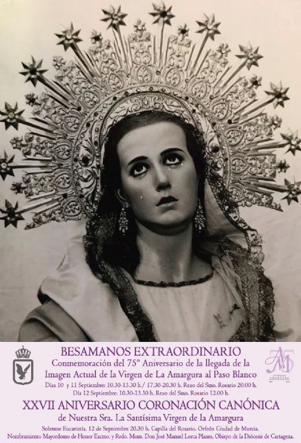 Todo preparado para el besamanos a la Virgen de la Amargura