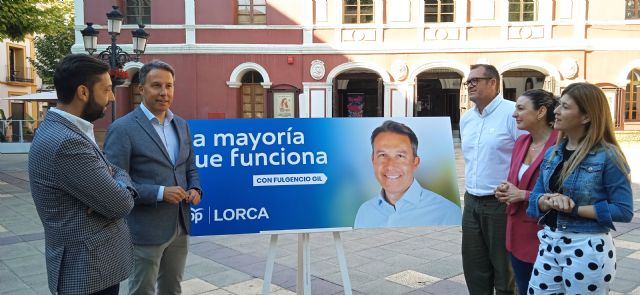 'La mayoría que funciona', lema de campaña del PP que reivindica el apoyo útil de los ciudadanos para un gobierno de gestión que 'sólo pacte con los lorquinos'