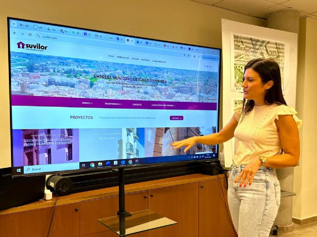 El Ayuntamiento pone en marcha la web de Suvilor, empresa municipal de suelo y vivienda de Lorca
