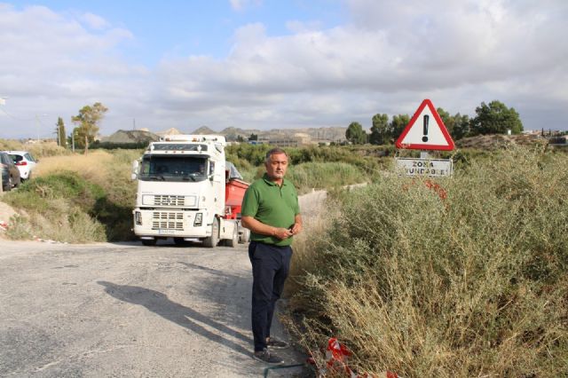 El Ayuntamiento insta a la Confederación a la limpieza urgente del cauce del río Guadalentín