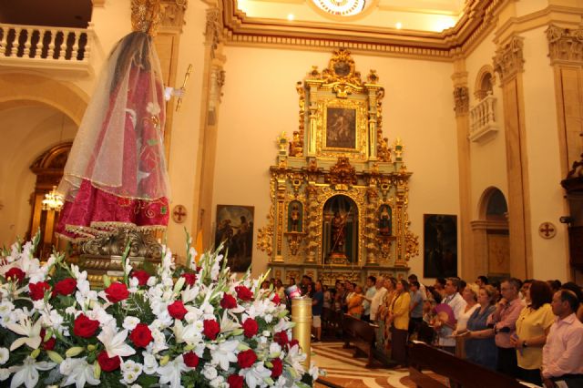 Lorca acoge la tradicional procesión de la Virgen del Cisne, que celebra este año el 25 aniversario de su llegada a la ciudad