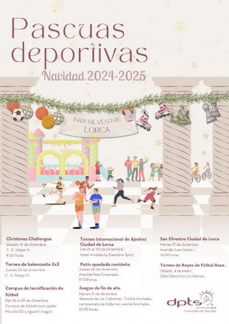 Lorca celebra sus segundas 'Pascuas Deportivas' con diferentes eventos y una fiesta de fin de año con hinchables y tirolina