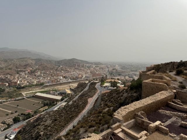 Posible incremento de los niveles de las partículas PM10 en Lorca a partir del mediodía de hoy, debido a la intrusión de una masa de aire africano