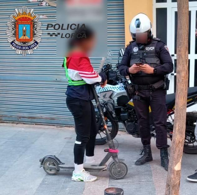 El Ayuntamiento de Lorca interpone en un mismo día casi 70 sanciones por el uso indebido de los vehículos de movilidad personal