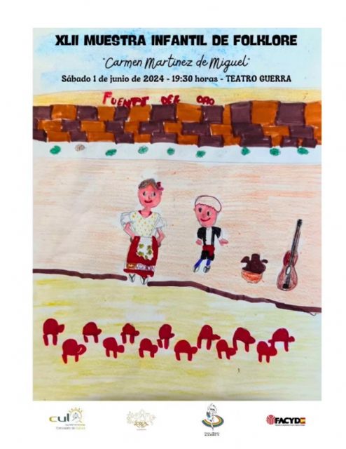 El Teatro Guerra de Lorca acoge la XLII Muestra de folclore infantil 'Carmen Martínez de Miguel'